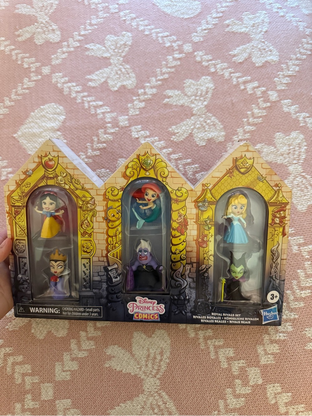 Disney Princess Mini Figure Set - Yellow, Red, Blue, Black